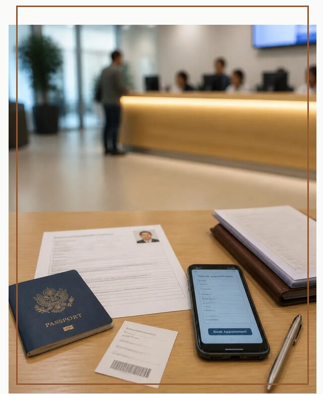 Запись в визовый центр в Кронштадте для подачи документов