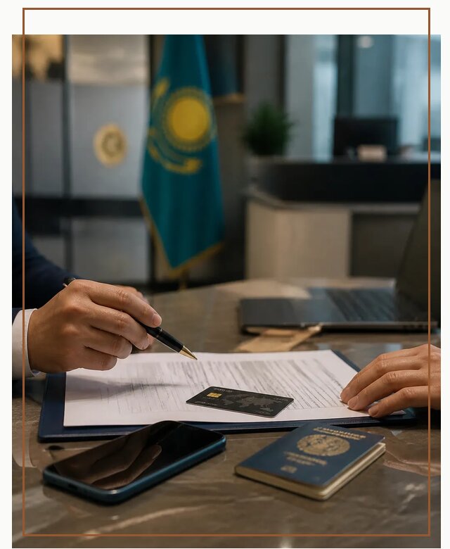 Открытие счета и банковской карты в Казахстане в Кронштадте